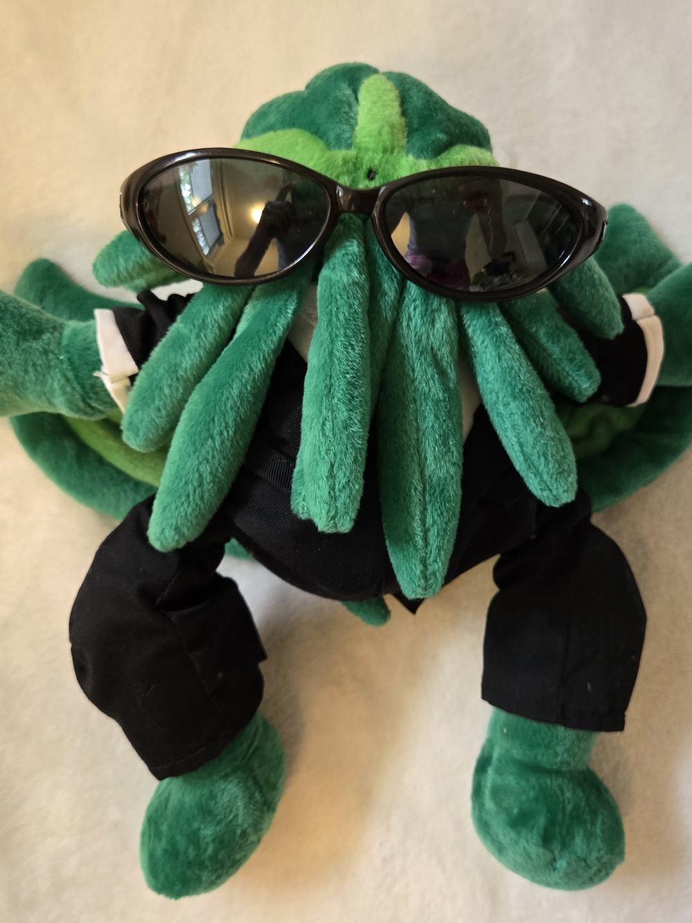 Green Plush Cthulhu-Inspired Stuffed Animal Toy - Soft Green Plush